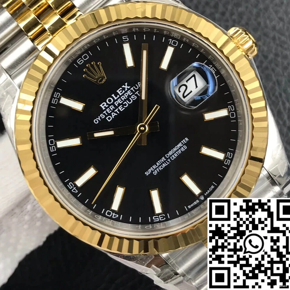 Black M126333-0014 Dial Rolex Datejust Factory VS 1027